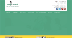 Desktop Screenshot of magictouchcarpetcleaning.com