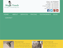 Tablet Screenshot of magictouchcarpetcleaning.com